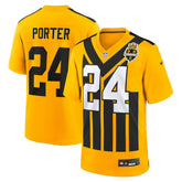 Joey Porter Jr. Pittsburgh Steelers Alternate 1933 Throwback Game Jersey - Gold cheap