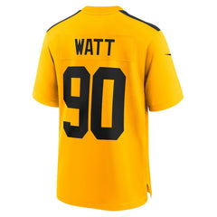 T.J. Watt Pittsburgh Steelers Alternate 1933 Throwback Game Jersey - Gold outlet