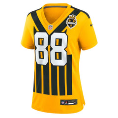 Pat Freiermuth Pittsburgh Steelers Women's Alternate 1933 Throwback Game Jersey - Gold discount