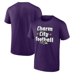 Baltimore Ravens Charm City Football T-Shirt - Purple cheap