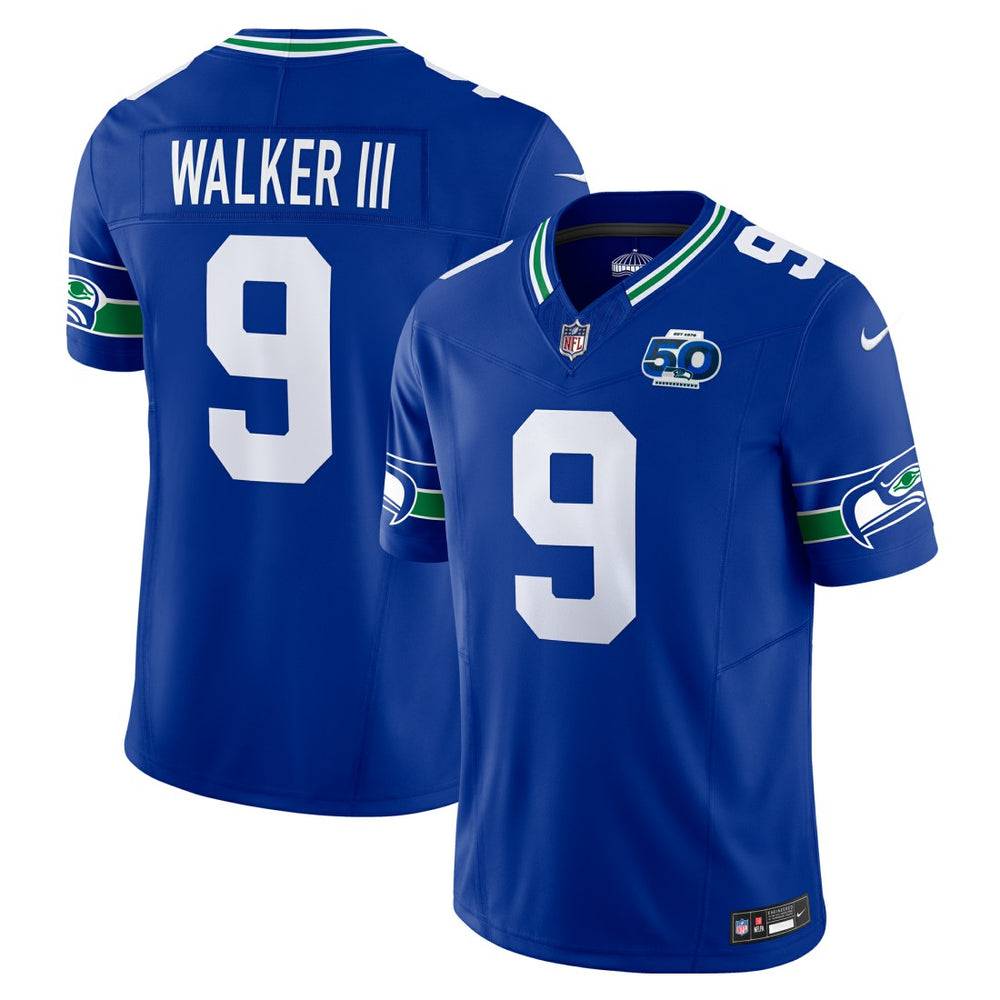 Kenneth Walker III Seattle Seahawks 50th Season Vapor F.U.S.E. Limited Jersey - Royal for sale