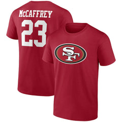 Christian McCaffrey San Francisco 49ers Player Icon T-Shirt - Scarlet sale