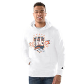 Denver Broncos Starter Vintage Pullover Hoodie - White for sale