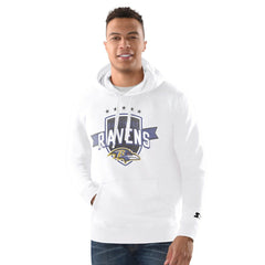 Baltimore Ravens Starter Vintage Pullover Hoodie - White for sale