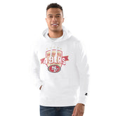 San Francisco 49ers Starter Vintage Pullover Hoodie - White cheap