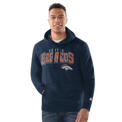Denver Broncos Starter Vintage Pullover Hoodie - Navy online