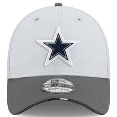 Dallas Cowboys New Era 2025 NFL Training Camp 39THIRTY Flex Hat - Gray/Graphite for sale