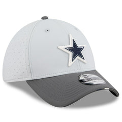 Dallas Cowboys New Era 2025 NFL Training Camp 39THIRTY Flex Hat - Gray/Graphite for sale