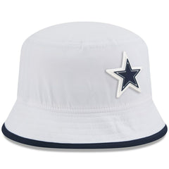 Dallas Cowboys New Era 2025 NFL Training Camp Stretch Bucket Hat - White on sale