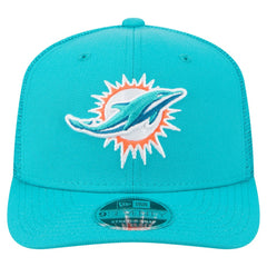 Miami Dolphins New Era Team Collection 9SEVENTY Stretch-Snap Adjustable Hat - Aqua discount