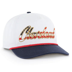 Cleveland Browns '47 Patriotic Overhand Hitch Adjustable Hat - White on sale