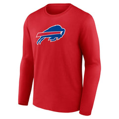 Buffalo Bills Primary Logo Long Sleeve T-Shirt - Red for sale