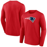 New England Patriots Primary Logo Long Sleeve T-Shirt - Red discount