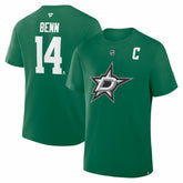 Jamie Benn Dallas Stars Fanatics Captain Authentic Stack Name & Number T-Shirt - Kelly Green T-shirts