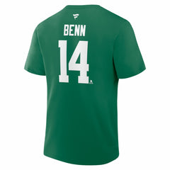 Jamie Benn Dallas Stars Fanatics Captain Authentic Stack Name & Number T-Shirt - Kelly Green T-shirts