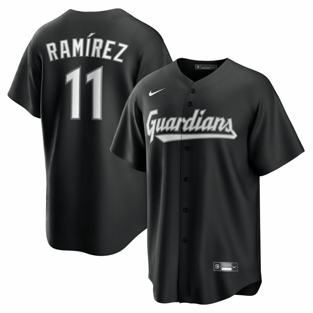 José Ramírez Cleveland Guardians Replica Player Jersey Black