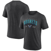 Charlotte Hornets Backboard Tri-Blend T-Shirt - Charcoal shop