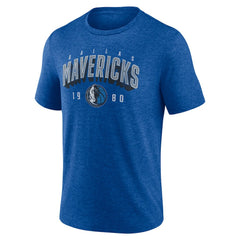 Dallas Mavericks Backboard Tri-Blend T-Shirt sale - Blue online