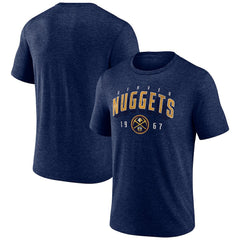 Denver Nuggets Backboard Tri-Blend T-Shirt sale - Navy online