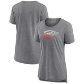 Oklahoma City Thunder Women's Gradient Logo Tri-Blend T-Shirt - Gray cheap
