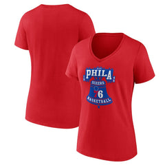 Philadelphia 76ers Women's Hometown V-Neck T-Shirt - Red for sale