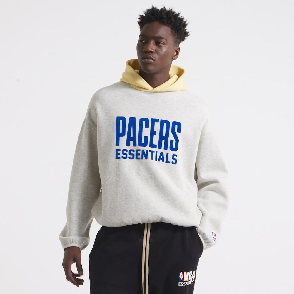 Indiana Pacers Unisex NBA Paris x ESSENTIALS Pullover Hoodie - Heather Gray shop