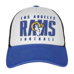 Los Angeles Rams Youth Essentials Trucker Adjustable Hat - White/Royal cheap