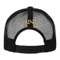 New Orleans Saints Youth Essentials Trucker Adjustable Hat - White/Black discount
