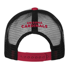 Arizona Cardinals Youth Essentials Trucker Adjustable Hat - White/Cardinal on sale