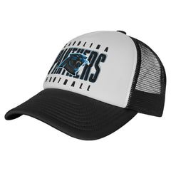Carolina Panthers Youth Essentials Trucker Adjustable Hat - White/Black sale