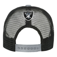 Las Vegas Raiders Youth Modern Fan Trucker Adjustable Hat - White/Silver cheap