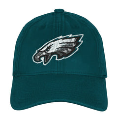 Philadelphia Eagles Outerstuff Girls Youth Gridiron Adjustable Hat - Midnight Green cheap