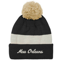 New Orleans Saints Outerstuff Youth Modern Fan Cuffed Knit Hat with Pom - Black online