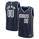 Dallas Mavericks Fast Break Custom Jersey sale - Statement Editi- Navy outlet