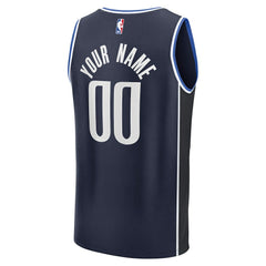 Dallas Mavericks Fast Break Custom Jersey sale - Statement Editi- Navy outlet