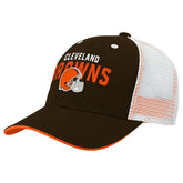 Cleveland Browns Outerstuff Preschool Core Lockup Trucker Adjustable hat - Brown discount