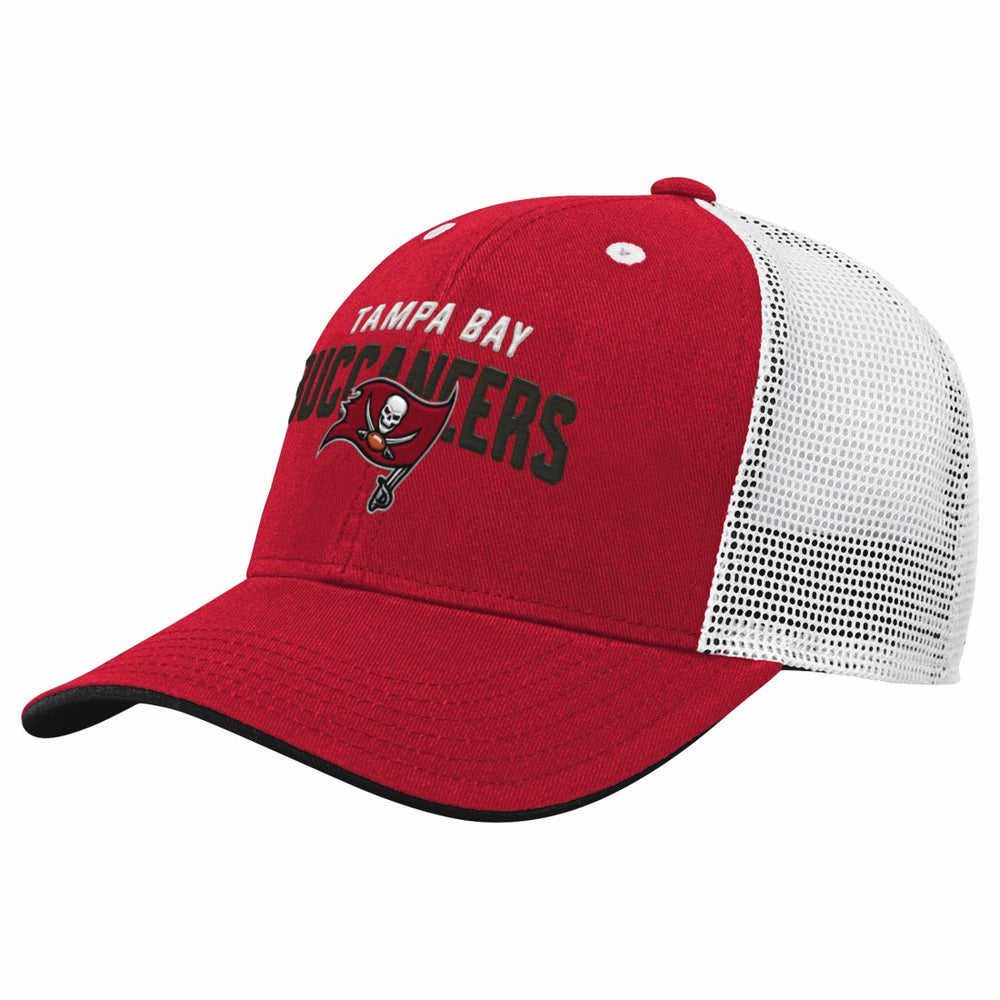 Tampa Bay Buccaneers Outerstuff Preschool Core Lockup Trucker Adjustable hat - Red for sale