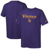 Minnesota Vikings Youth Sideline Team Issue T-Shirt - Purple on sale