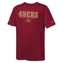 San Francisco 49ers Youth Sideline Team Issue T-Shirt - Scarlet sale