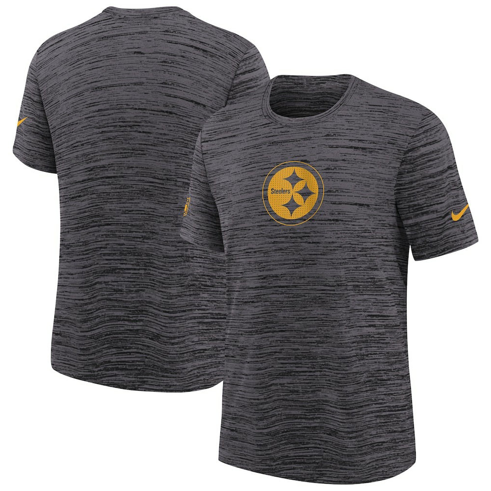 Pittsburgh Steelers Youth Sideline Velocity Performance T-Shirt - Black for sale