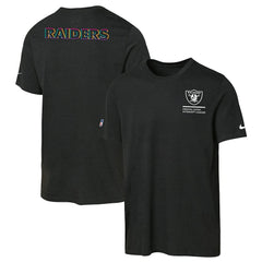 Las Vegas Raiders Youth 2025 NFL Crucial Catch Tri-Blend Dri-FIT T-Shirt - Black for sale