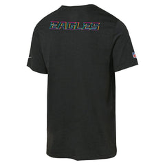 Philadelphia Eagles Youth 2025 NFL Crucial Catch Tri-Blend Dri-FIT T-Shirt - Black on sale