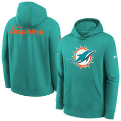 Miami Dolphins Youth Sideline Club Fleece Hoodie - Aqua cheap