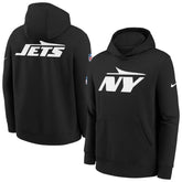 New York Jets Youth Sideline Club Fleece Hoodie - Black online