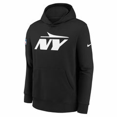 New York Jets Youth Sideline Club Fleece Hoodie - Black online