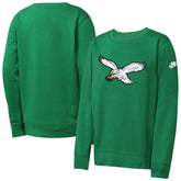 Philadelphia Eagles Youth Rewind Essential Pullover Crewneck Sweatshirt - Kelly Green online