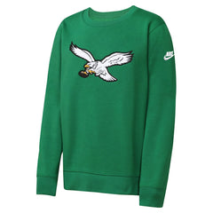 Philadelphia Eagles Youth Rewind Essential Pullover Crewneck Sweatshirt - Kelly Green online