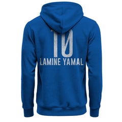 Lamine Yamal Barcelona 1863FC Player Fleece Pullover Hoodie on sale - Blue
