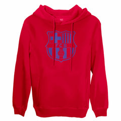 Barcelona 1863FC Mono Badge Fleece Pullover Hoodie - Red sale