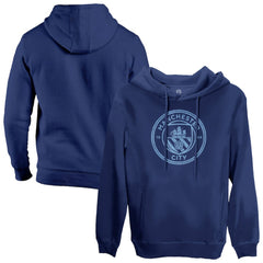 Manchester City 1863FC Mono Badge Fleece Pullover Hoodie - Navy outlet